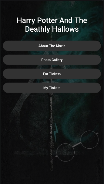 Harry Potter Project Screenshot